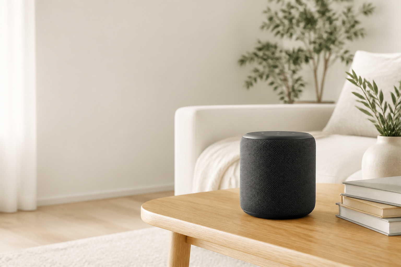 Smart Speaker in einem modernen Zuhause